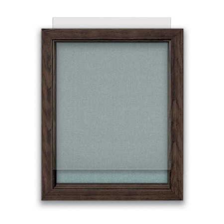 United Visual Products Indoor Enclosed Combo Board, 72"x36", Bronze Frame/Green & Amethyst UVCB7236BZ-GREEN-AMETHY